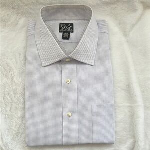 Jos A Bank Men's Dress Shirt - Purple Checkered size 18-36.